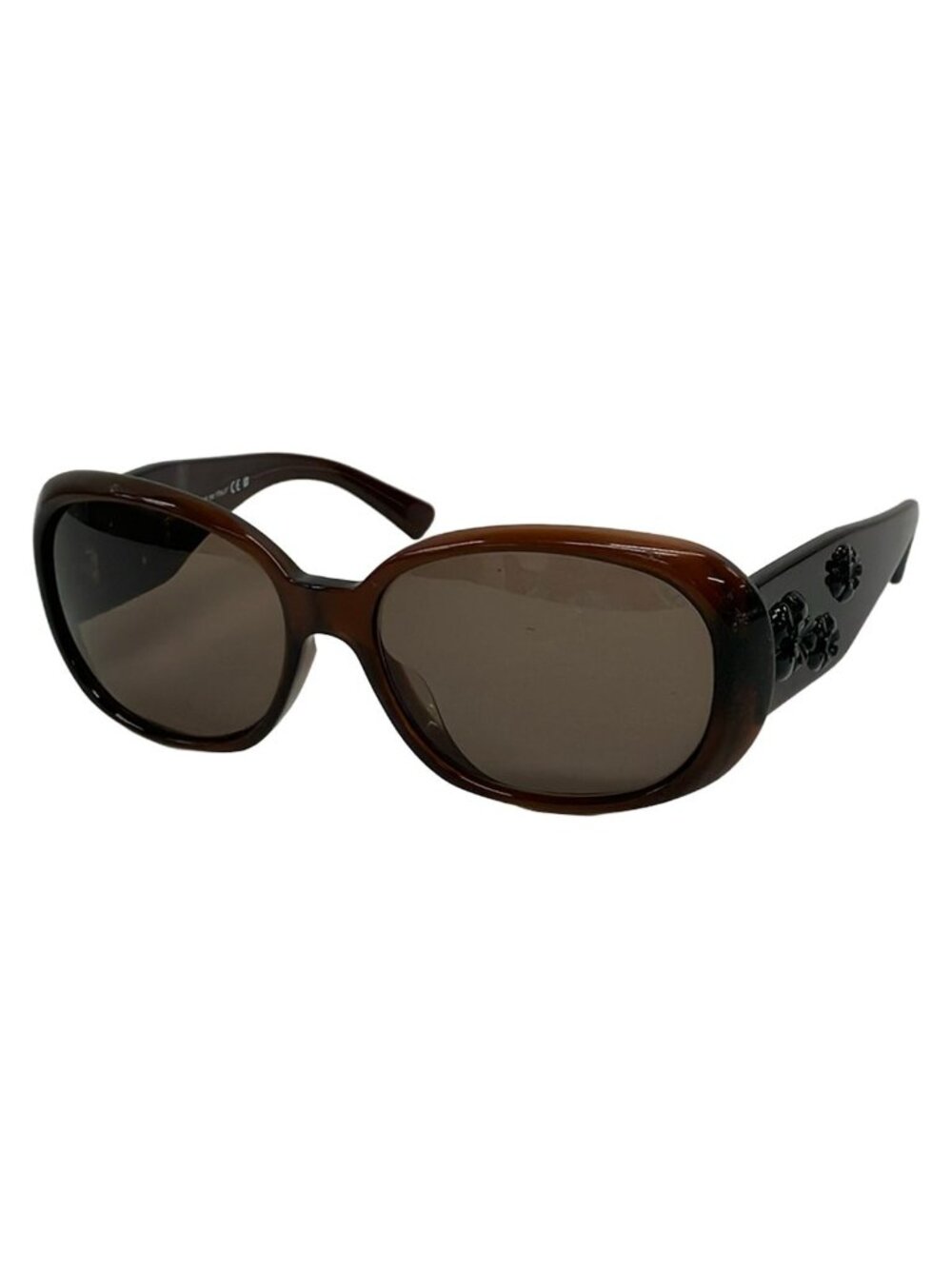 Chanel Sunglasses Dark Navy Brown Camellia Eyewear